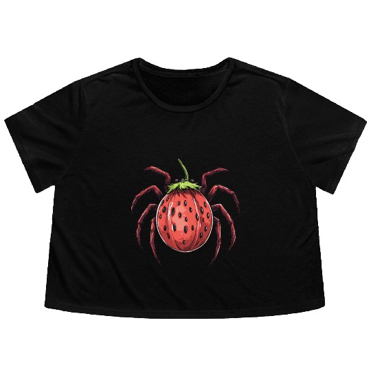 Strawberry Spider Strawberry Spider Flowy Cropped Tees