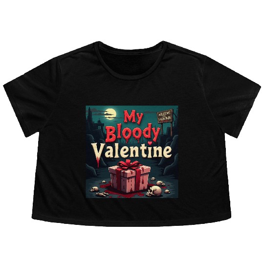 My bloody Valentine Flowy Cropped Tees