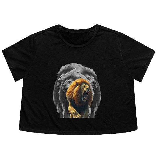 Lion King Flowy Cropped Tees