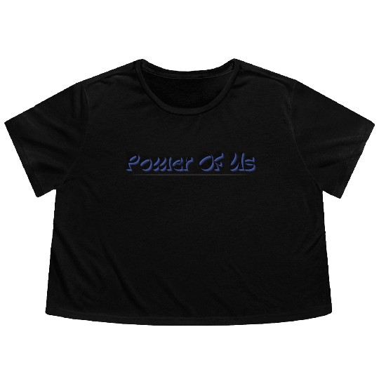 Power of us team spirit Flowy Cropped Tees