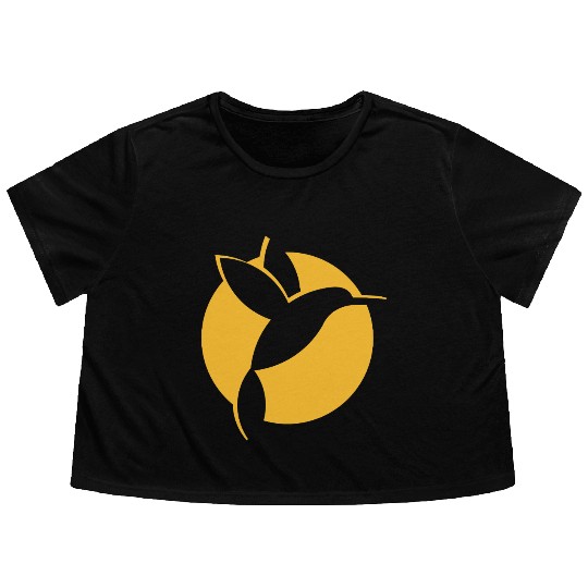 Hummingbird Sun Flowy Cropped Tees