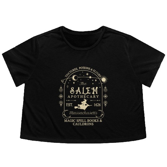 The Salem Apothecary Est 1626 Flowy Cropped Tees