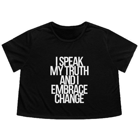 Gemini Zodiac Embrace Change Truth Speak Flowy Cropped Tees