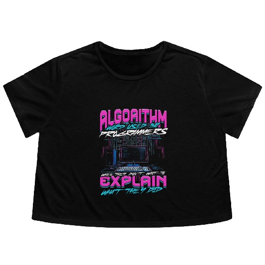 Theoretical Computer Scientist Flowy Cropped Tees