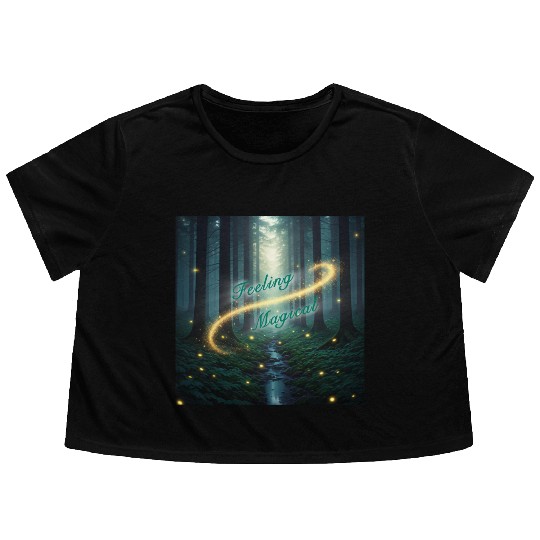 Feeling Magical Flowy Cropped Tees