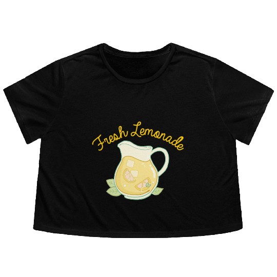 Fresh Lemonade Flowy Cropped Tees