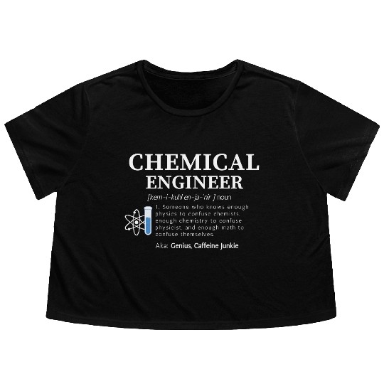 Chemical Engineer Flowy Cropped Tees