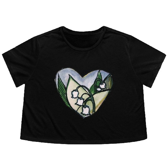 Lily of the Valley Flowy Cropped Tees