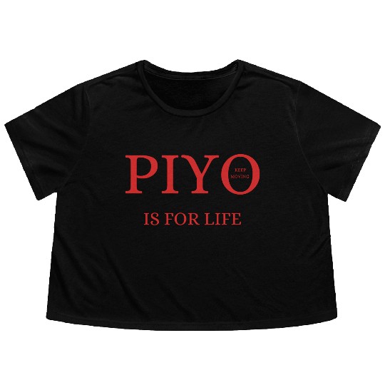 PIYO Exercise Flowy Cropped Tees