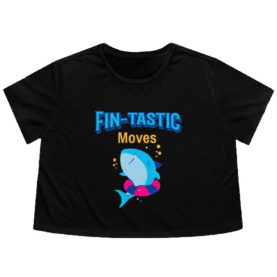 Dancing Shark | Funtastic Moves | Flowy Cropped Tees