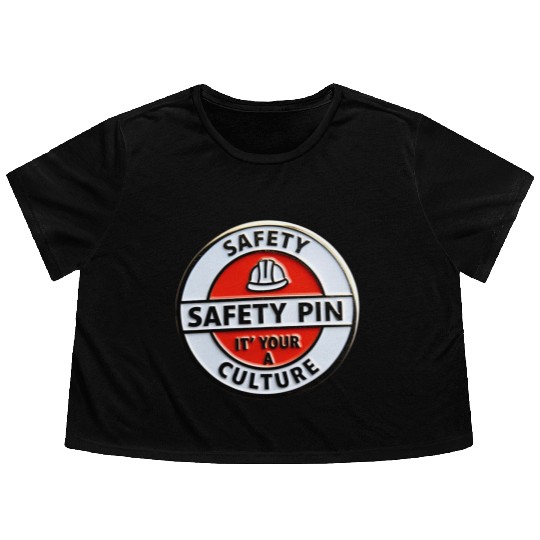 Safety Pin Flowy Cropped Tees