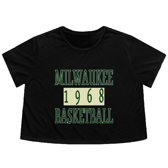Milwaukee Basketball 1968 Classic Flowy Cropped Tees