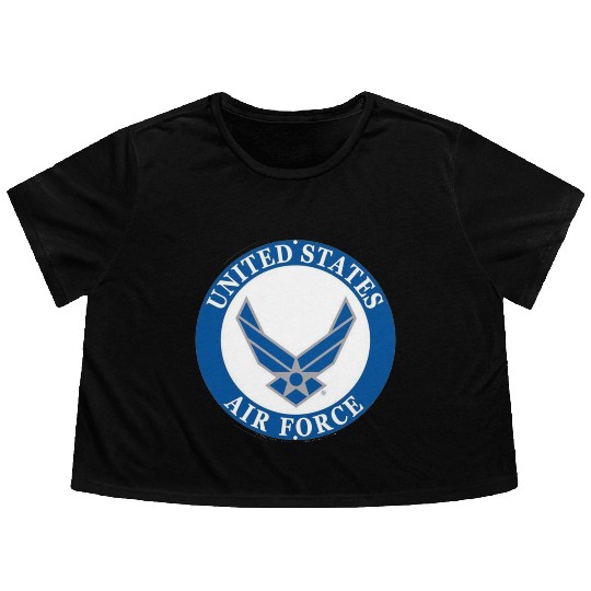 US Air Force 19 Flowy Cropped Tees