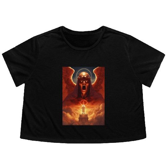 The Devil & The Angel: Flowy Cropped Tees