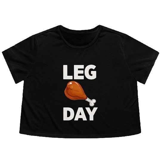 LEG DAY Flowy Cropped Tees