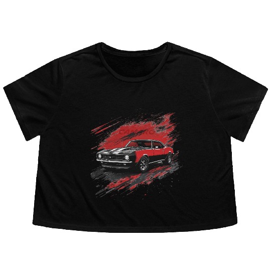 Camaro Flowy Cropped Tees