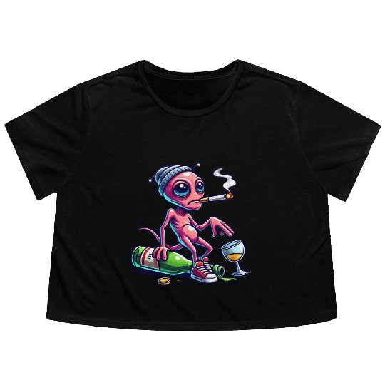 Salva Alien Flowy Cropped Tees