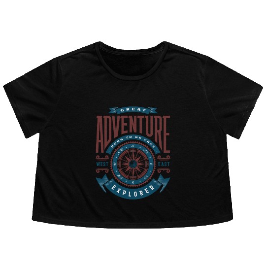Great Adventure Flowy Cropped Tees