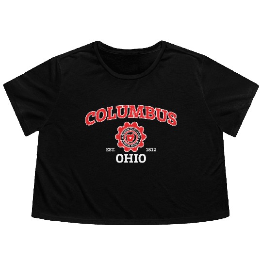Columbus Ohio Pride - Hometown Ohio Flowy Cropped Tees