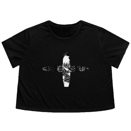 No Face, No Case Flowy Cropped Tees