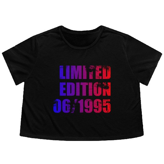 30th birthday Limited Edition 06/1995 Flowy Cropped Tees