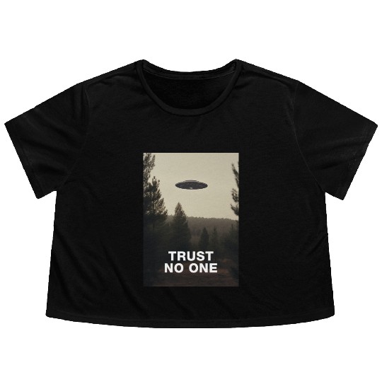 Trust No One/The X-Files poster, S01E24 1994 Flowy Cropped Tees