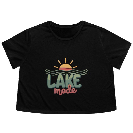 LAKE mode Flowy Cropped Tees