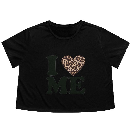 Love Yourself! I Love Me Flowy Cropped Tees