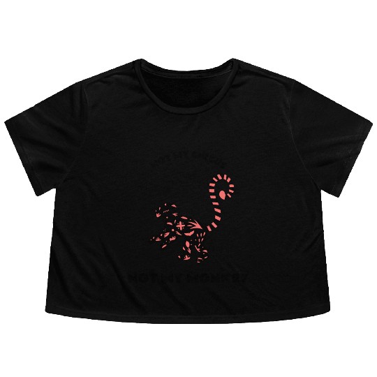 Not My Circus Not My Monkey Flowy Cropped Tees