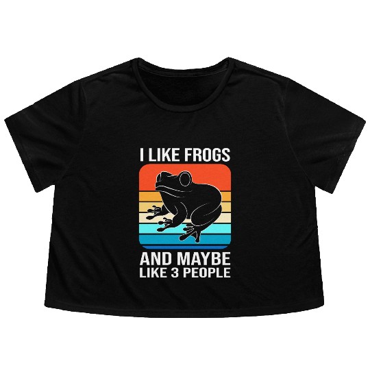 Red Eyed Tree Frog Amphibian Frog Flowy Cropped Tees