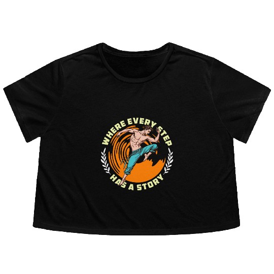 Dance Teacher Where Every Step Has Choreography Flowy Cropped Tees