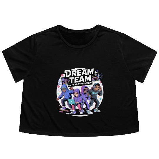 Dream Team Vibes: Head Start Crew Edition Flowy Cropped Tees