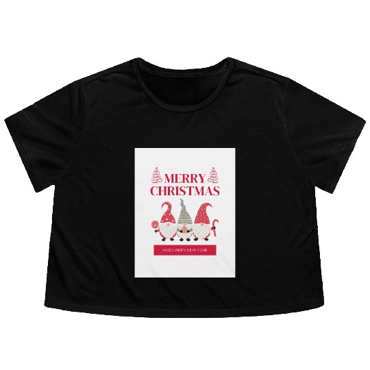 gnomes Flowy Cropped Tees