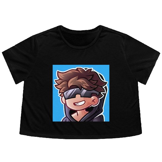 Cool Gamer Flowy Cropped Tees – XP Vortex Cartoon Style