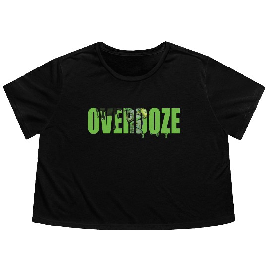 Overdose Thriller Art Print Flowy Cropped Tees