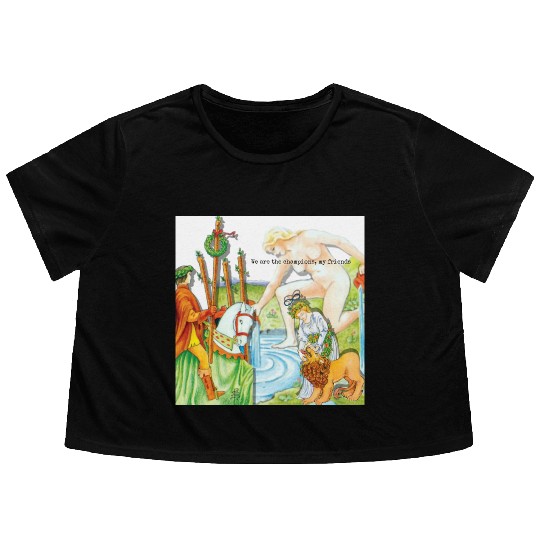 True Crime Tarot Everyday Items Flowy Cropped Tees