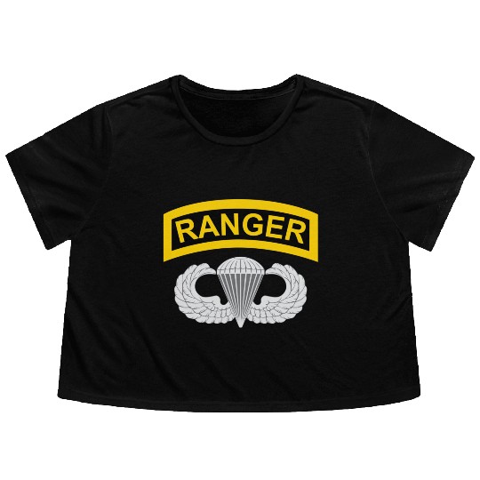 Airborne Ranger Flowy Cropped Tees