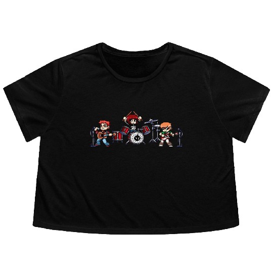 Scott Pilgrim Band Flowy Cropped Tees