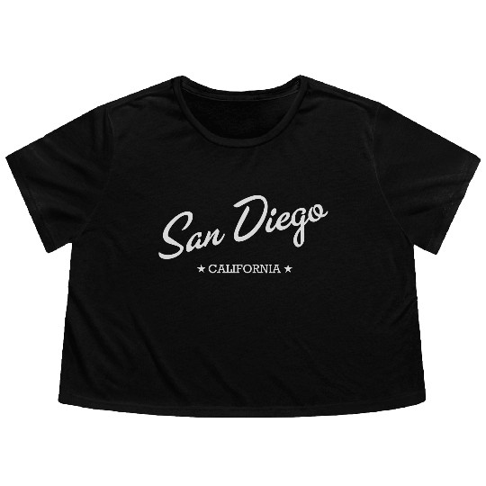 San Diego Flowy Cropped Tees