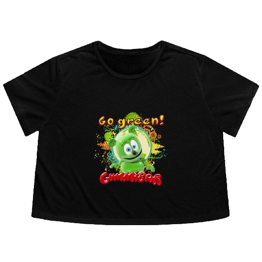 Gummibär Go Green Earth Day Trees Flowy Cropped Tees