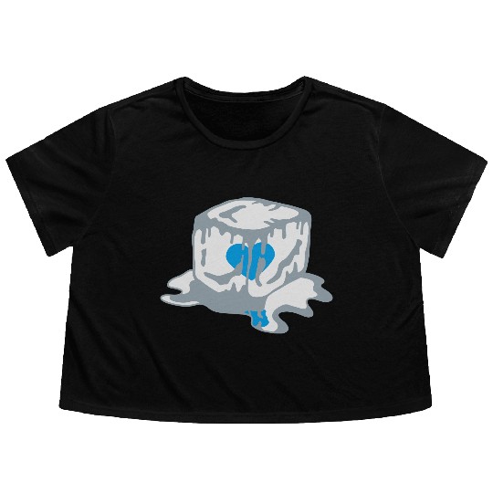 Ice Cube Heart Flowy Cropped Tees