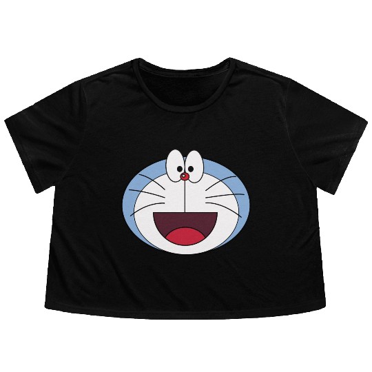 Doraemon Flowy Cropped Tees