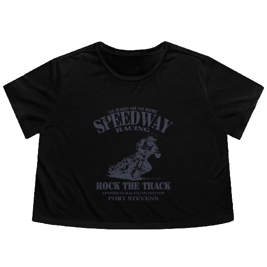 Speedway Racing Flowy Cropped Tees