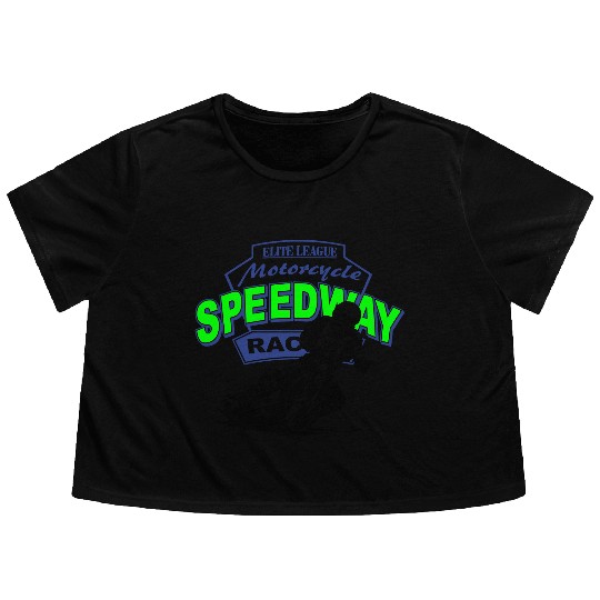 Speedway Racing Flowy Cropped Tees