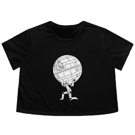 Funny Star Wars Stormtrooper art Flowy Cropped Tees
