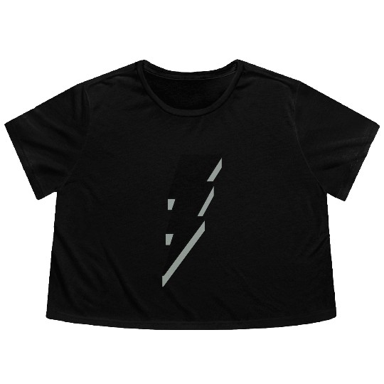Lightning Bolt - 3D Flowy Cropped Tees