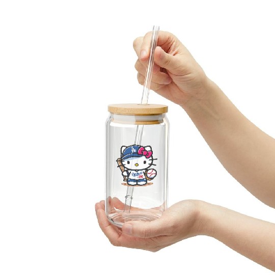 Hello Kitty Dodgers Frosted Tumblers