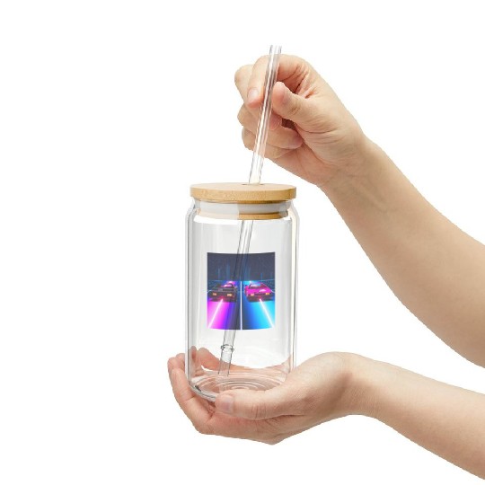 Vaporwave Car Synthwave City Frosted Tumblers