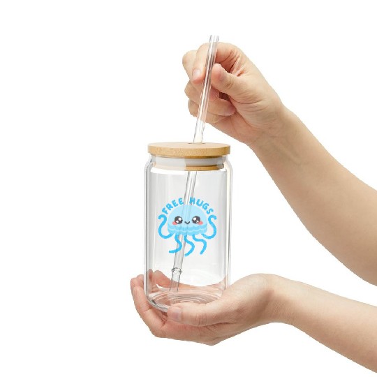 Jellyfish free hugs Frosted Tumblers