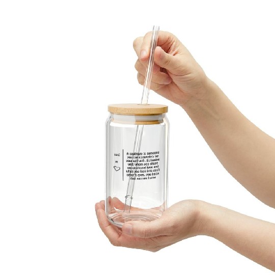 A soulmate is someone you can completely be yourse Frosted Tumblers